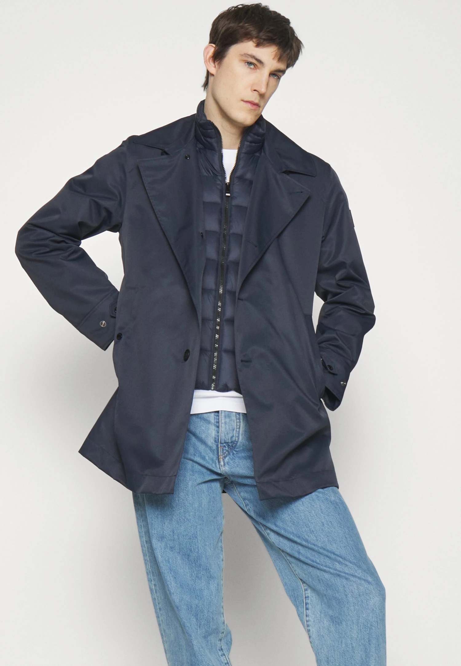 Boss Coel - Halflange Jas - Dark Blue 8 Boss Coel - Halflange Jas - Dark Blue - Afbeelding 6