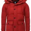 Lange Gewatteerde - Winterjas - Rood -Jack and Jones Verkoopwinkel 37bb740ce16447e48a9ed0533dfe3f75