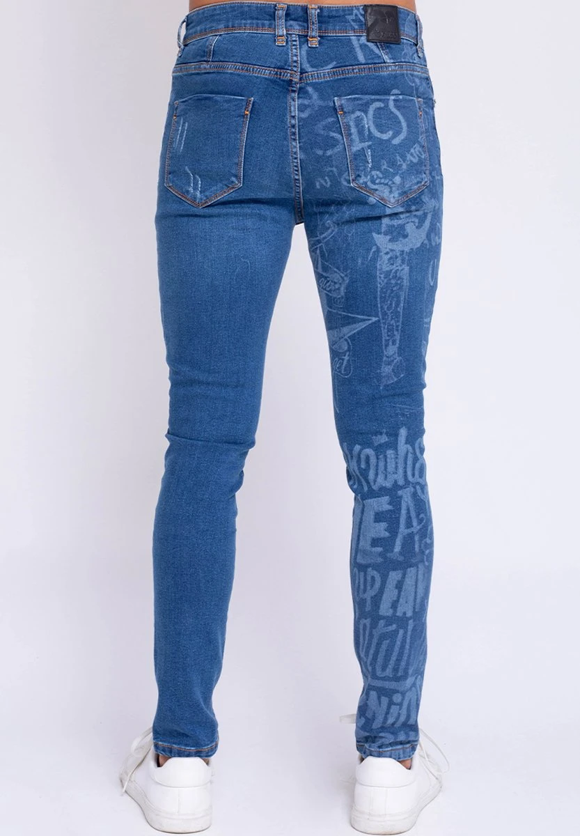 Graffity- Jeans Skinny Fit - Piedra 4 Graffity- Jeans Skinny Fit - Piedra - Afbeelding 2