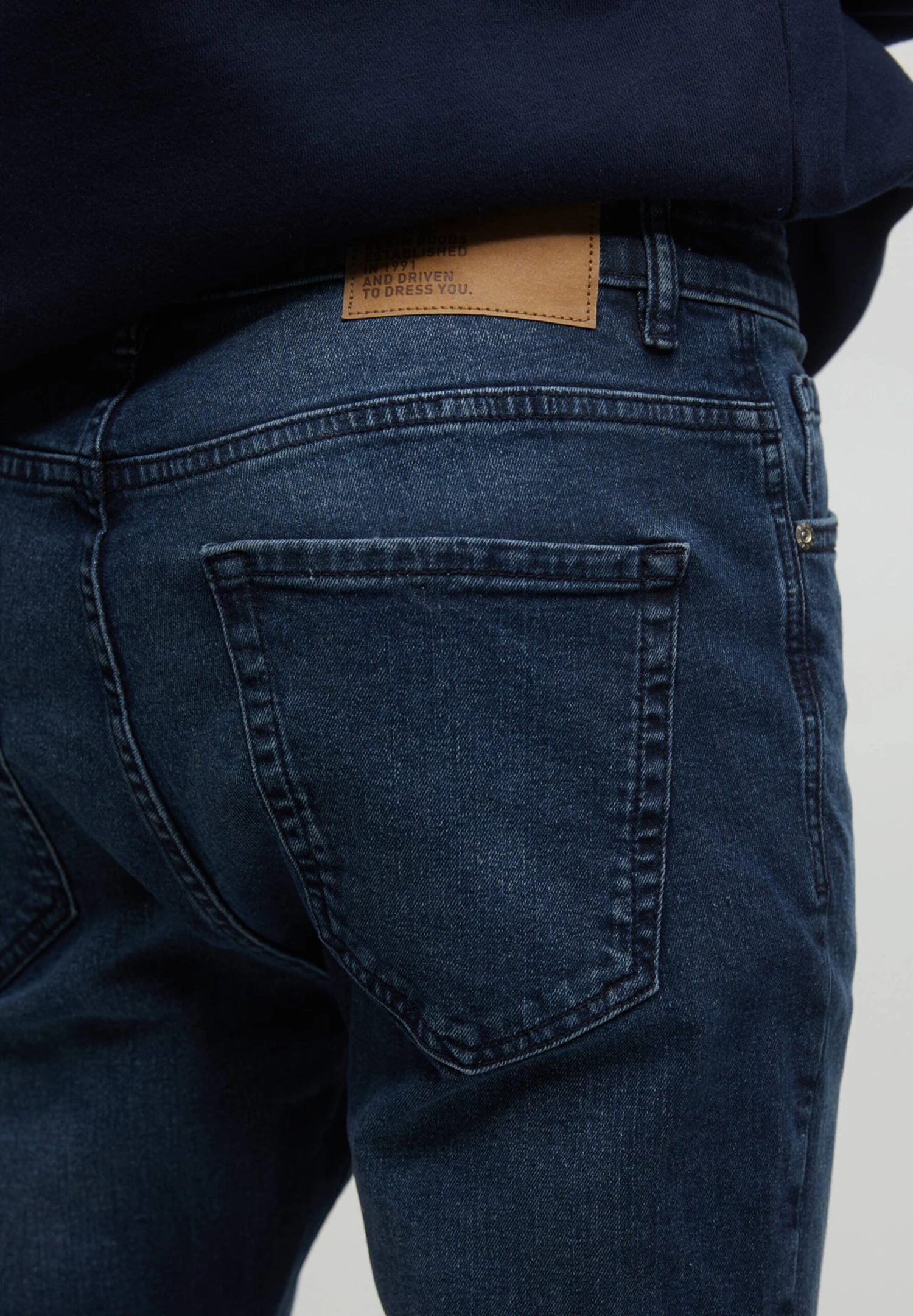 PULL & BEAR Basic - Slim Fit Jeans - Dark Blue 7 PULL & BEAR Basic - Slim Fit Jeans - Dark Blue - Afbeelding 5
