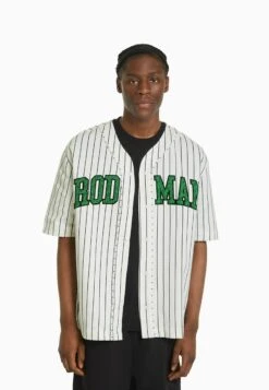 BERSHKA Dennis Rodman XSleeve - Overhemd - White