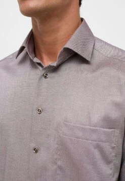 Eterna Struktur Comfort Fit - Overhemd - Braun -Jack and Jones Verkoopwinkel 394d8e7e560a440fa4f5efdf1041345a
