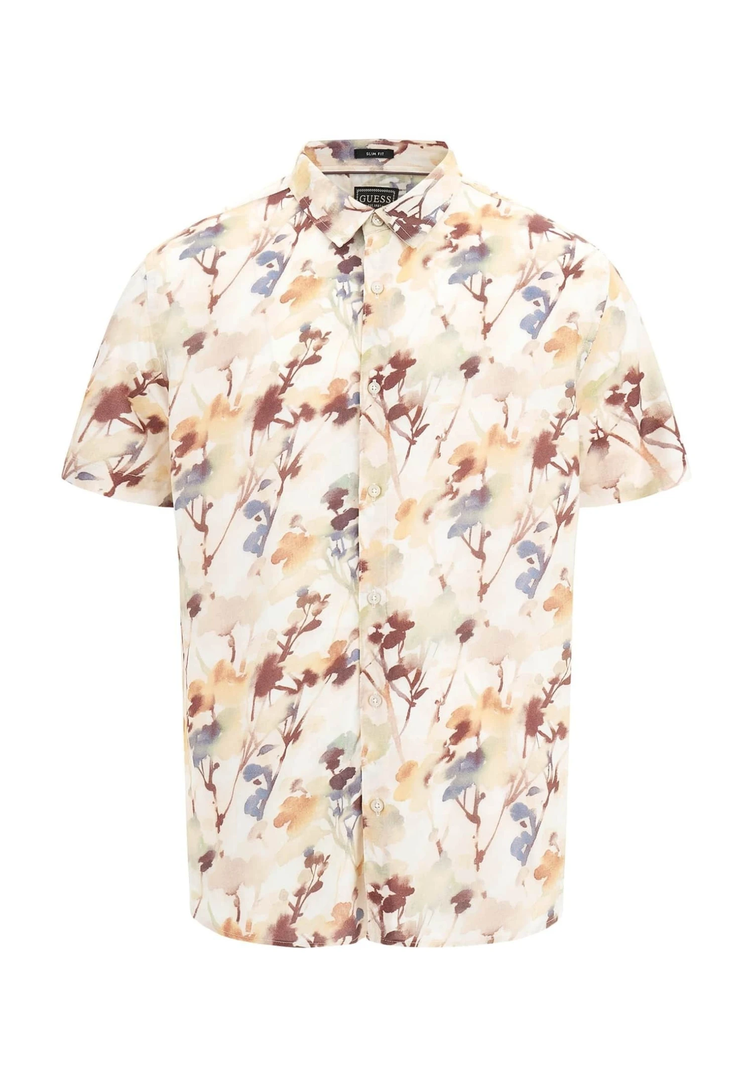 Guess Mit Allover Print - Overhemd - Mehrfarbig Beige 6 Guess Mit Allover Print - Overhemd - Mehrfarbig Beige - Afbeelding 4