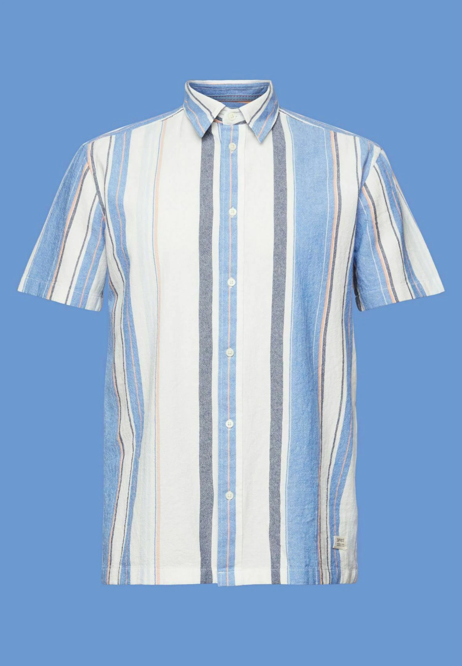 ESPRIT Kurzarm Mit Streifen - Overhemd - Bright Blue 12 ESPRIT Kurzarm Mit Streifen - Overhemd - Bright Blue - Afbeelding 10