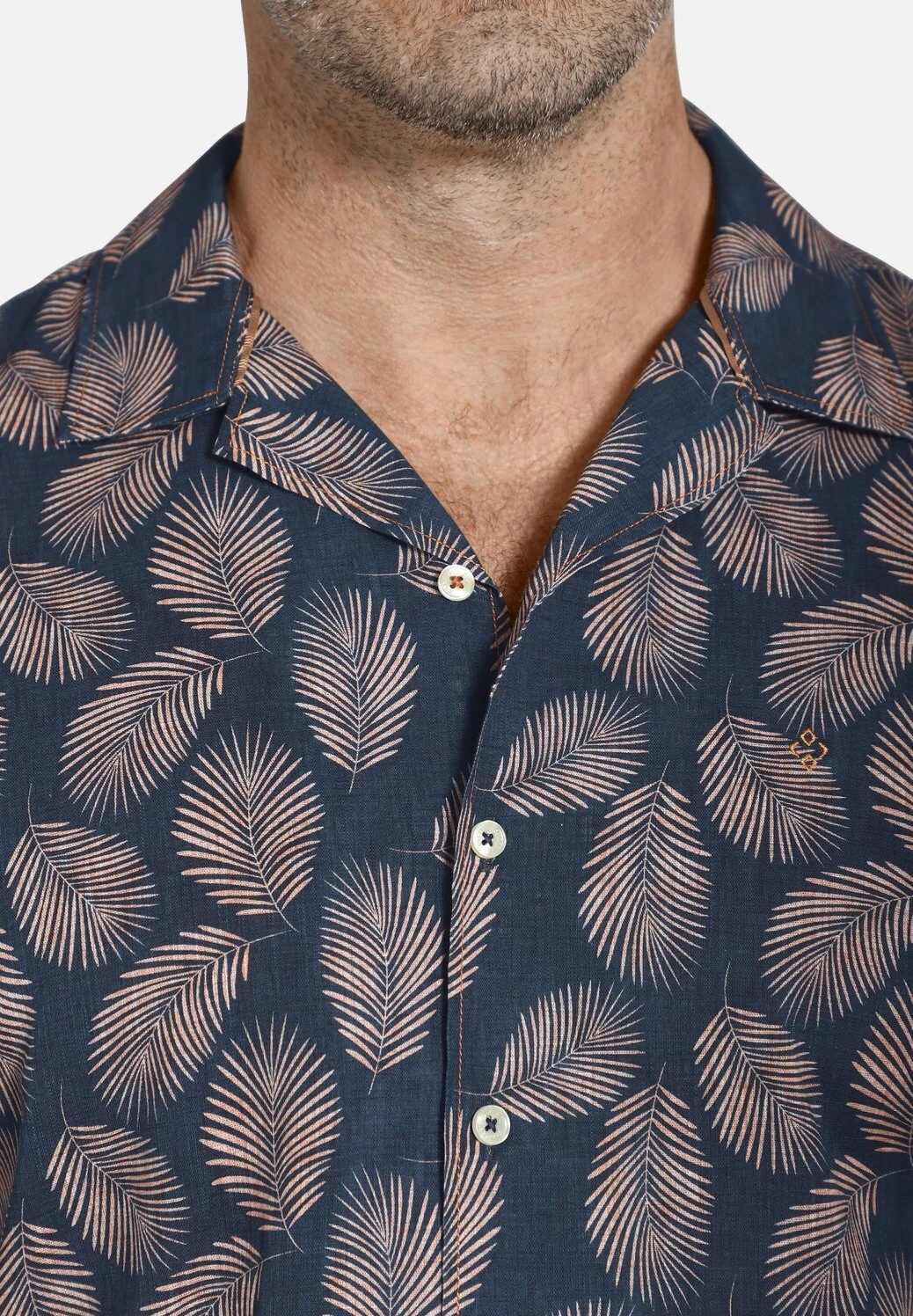 Kurzarm Duke Ernis - Overhemd - Dunkelblau Gemustert 5 Kurzarm Duke Ernis - Overhemd - Dunkelblau Gemustert - Afbeelding 3