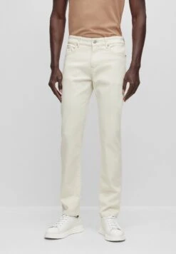 Boss Cashmere Touch Delaware - Slim Fit Jeans - Open White