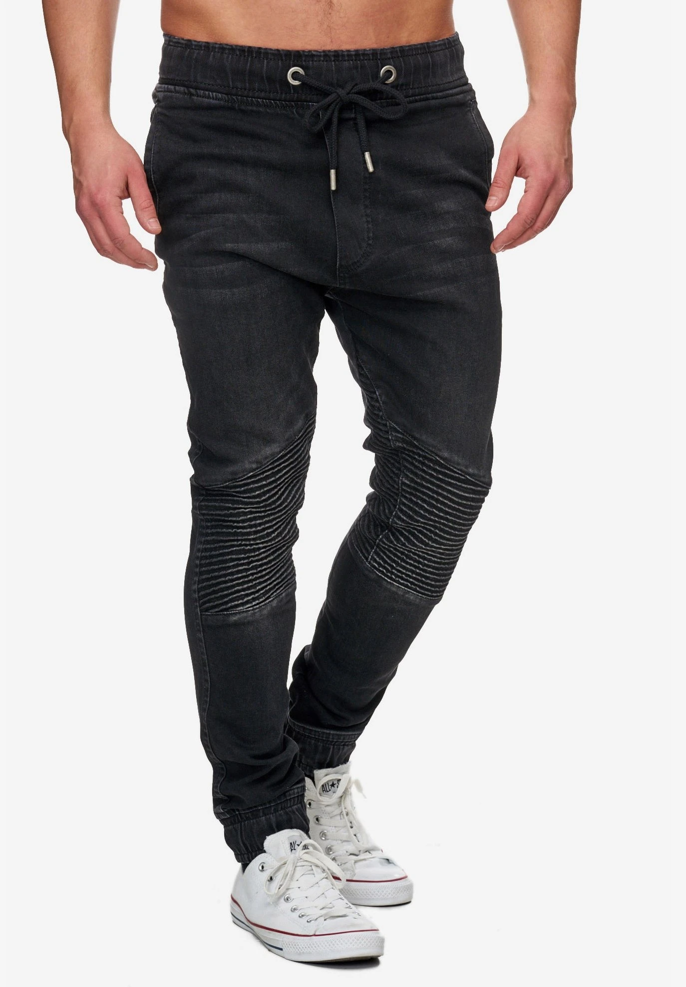 Slim Fit Jeans - Schwarz 6 Slim Fit Jeans - Schwarz - Afbeelding 4