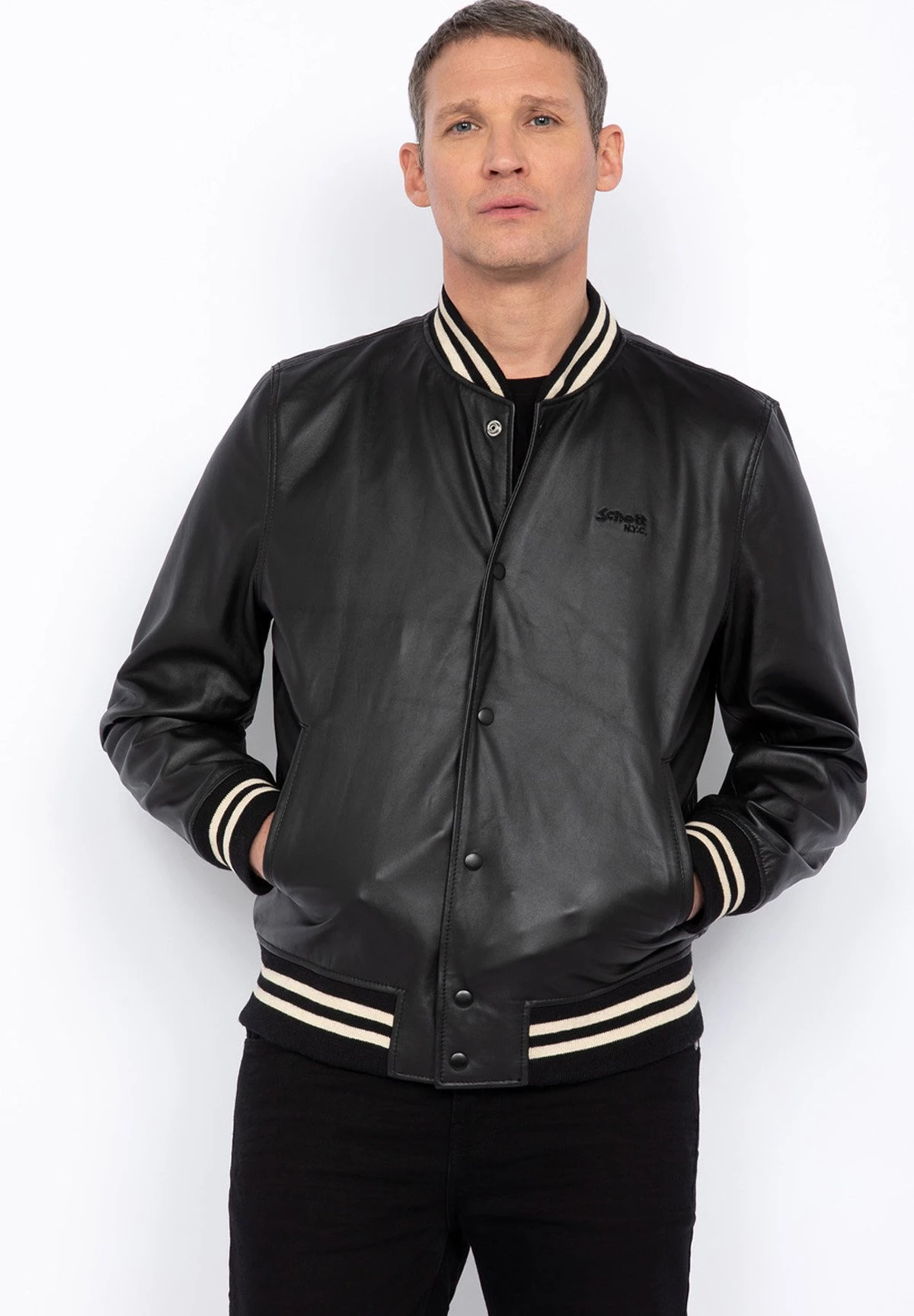 Schott Teddy - Leren Jas - Noir 3 Schott Teddy - Leren Jas - Noir