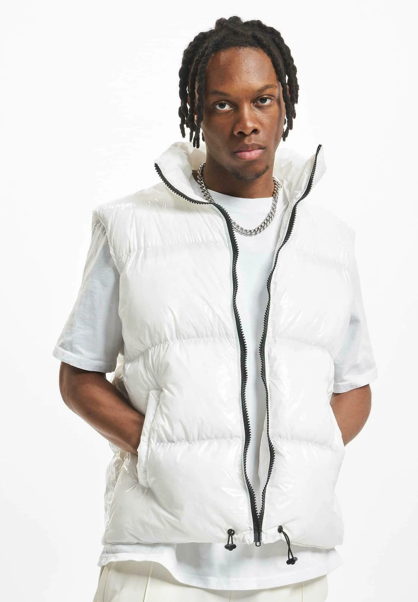 DEF Shiny Puffer- Bodywarmer - White 3 DEF Shiny Puffer- Bodywarmer - White