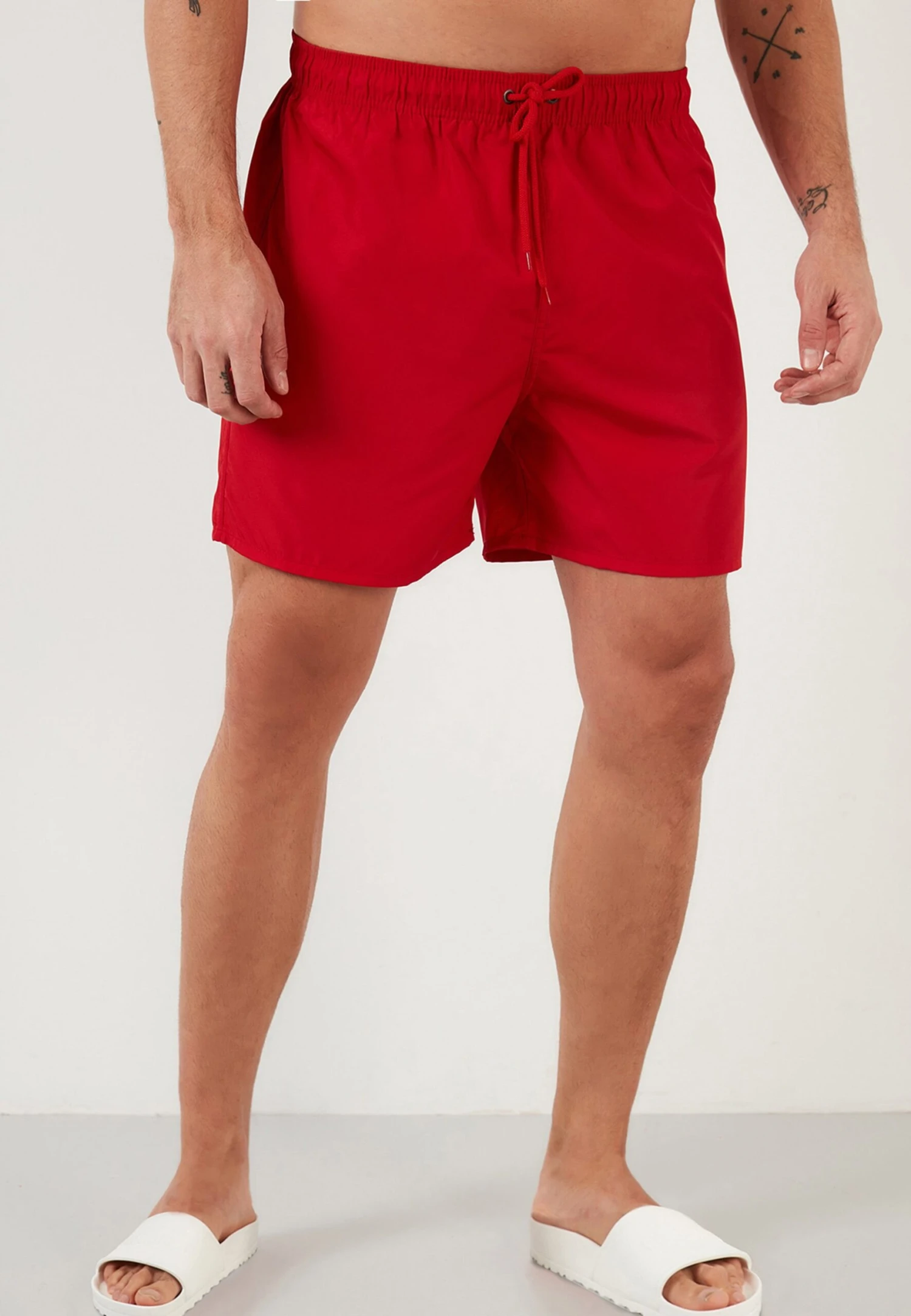 Slim Fit - Zwemshorts - Red 3 Slim Fit - Zwemshorts - Red