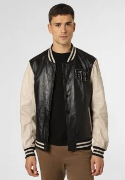 New York - Leren Jas - Schwarz Kitt