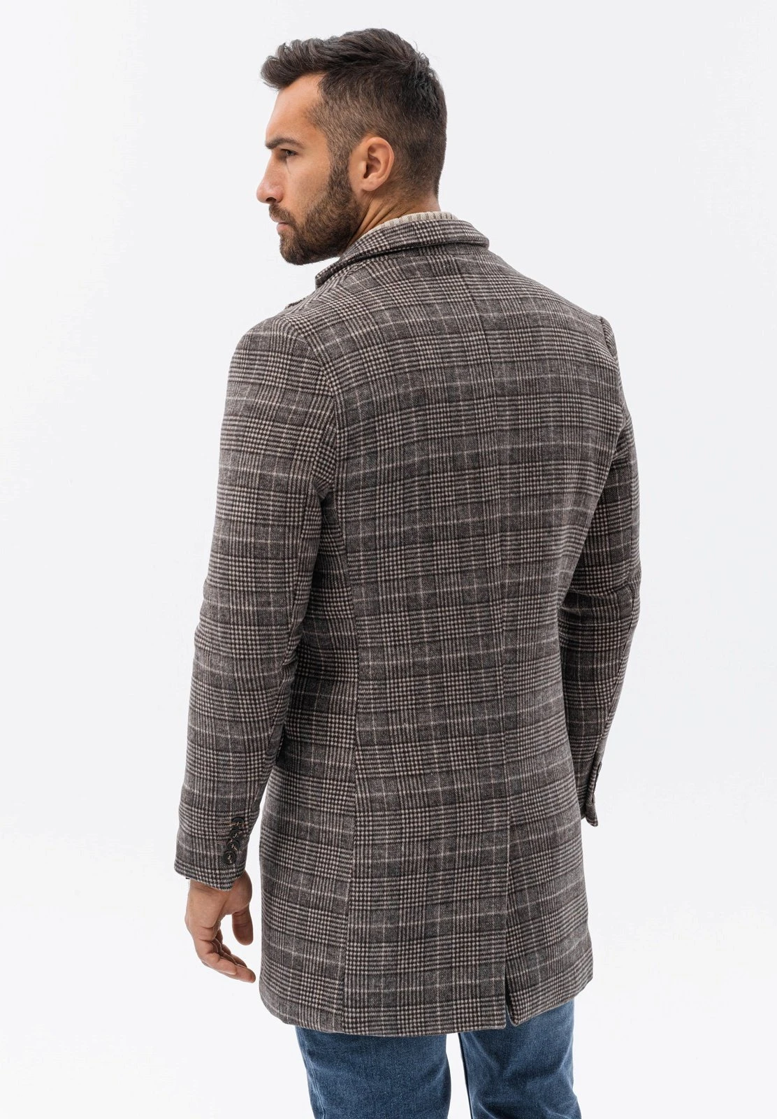 Halflange Jas - Brown 8 Halflange Jas - Brown - Afbeelding 6