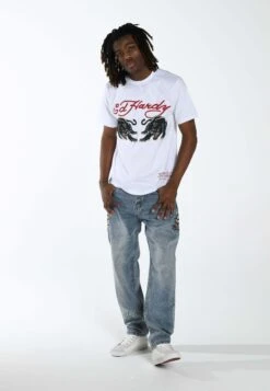 Ed Hardy Hell-Cats Tattoo Graphic - Relaxed Fit Jeans - Bleach -Jack and Jones Verkoopwinkel 3d78c97c09b64e32afafa069a9124909