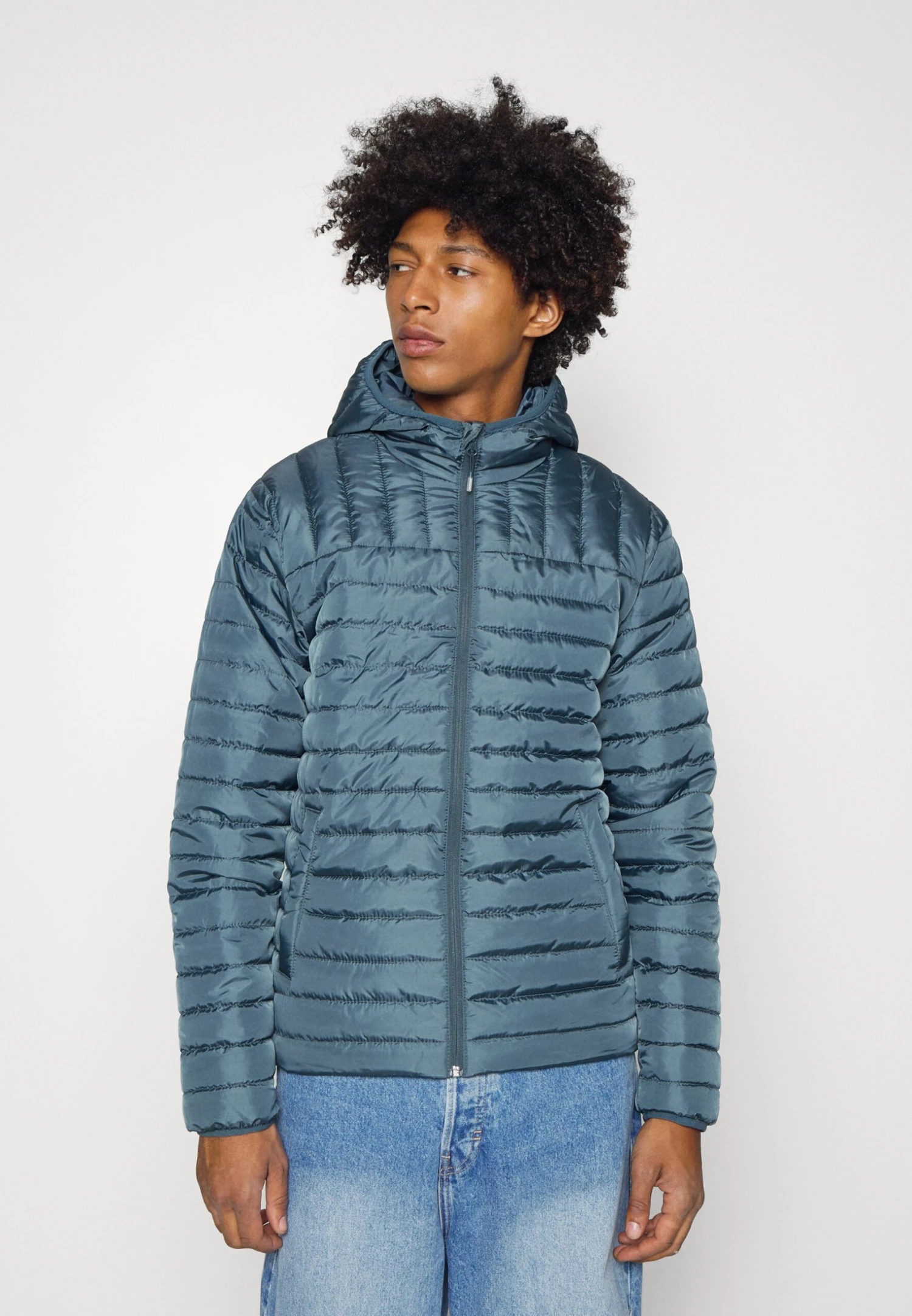 Only & Sons Onspiet Quilted Hood Jacket- Jas - Dark Slate 3 Only & Sons Onspiet Quilted Hood Jacket- Jas - Dark Slate