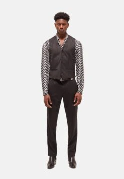 THE KOOPLES Bodywarmer - Black/Grey