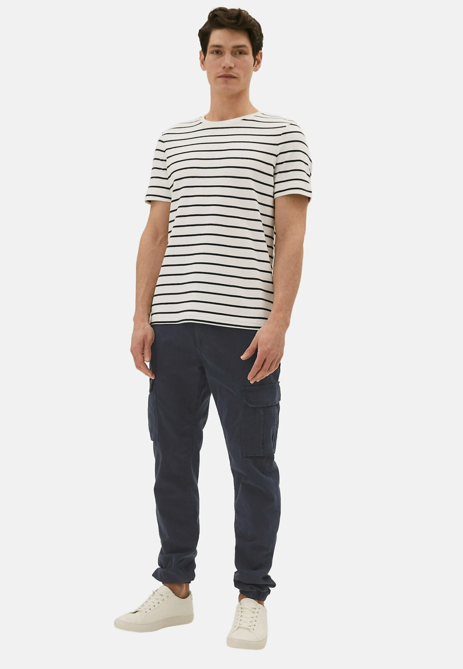Marks & Spencer Slim Fit Cuffed Cargo - Broek - Dark Navy 4 Marks & Spencer Slim Fit Cuffed Cargo - Broek - Dark Navy - Afbeelding 2