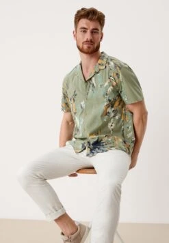 S.Oliver Korte Mouwen- Overhemd - Bottle Green Aop -Jack and Jones Verkoopwinkel 41532b659b614ed8af444ef7b7b366fa