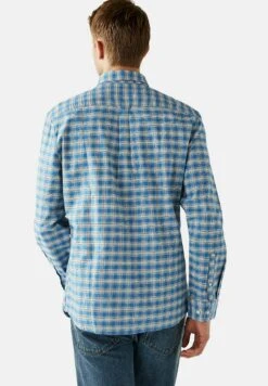 Marks & Spencer Gingham Check- Overhemd - Blue Mix -Jack and Jones Verkoopwinkel 431f86c7d73f4965976e9dc7c9b86d41
