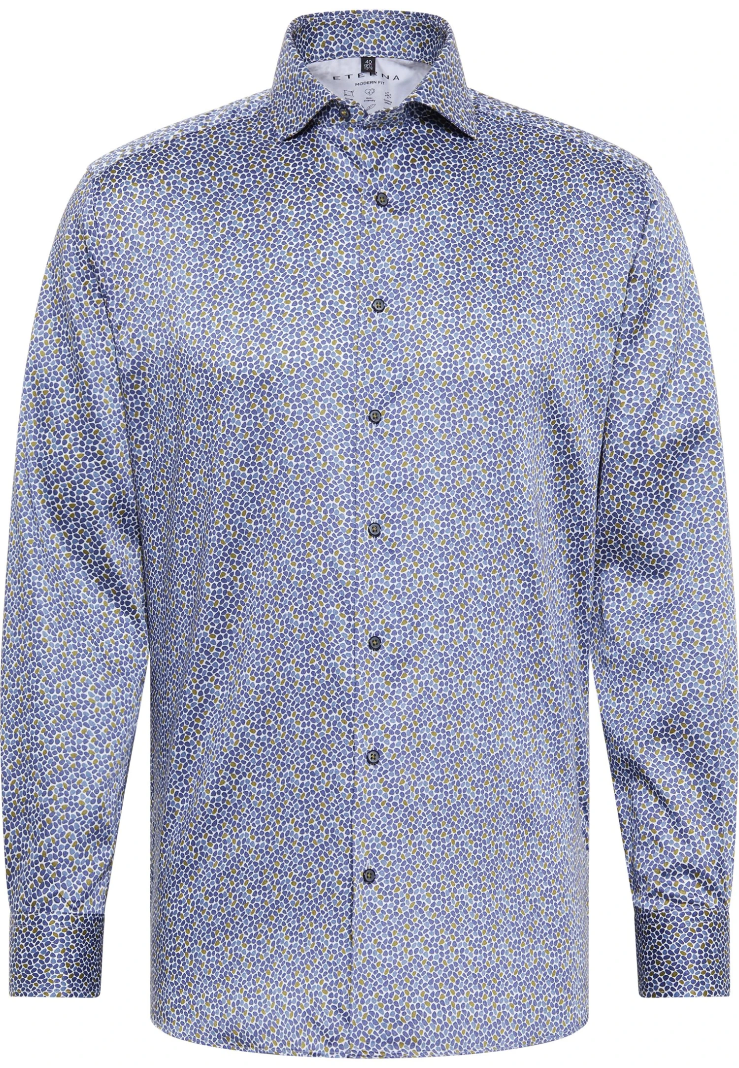 Eterna Modern Fit - Overhemd - Grün 5 Eterna Modern Fit - Overhemd - Grün - Afbeelding 3