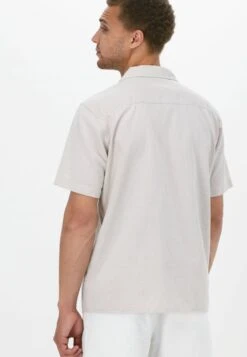 Selected Homme Slhrelaxtiger Ss Structure - Overhemd - Beige -Jack and Jones Verkoopwinkel 439877fc24d847969ef287d462455fd7