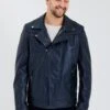 Leren Jas - Dunkelblau -Jack and Jones Verkoopwinkel 43a2d78ab0c64650b9a8ae27ad91ee70