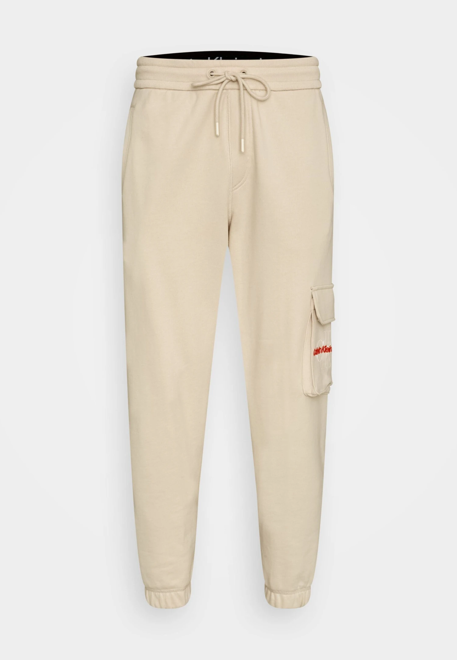 Calvin Klein Jeans Two Tone Monogram Pant - Trainingsbroek - Eggshell 8 Calvin Klein Jeans Two Tone Monogram Pant - Trainingsbroek - Eggshell - Afbeelding 6