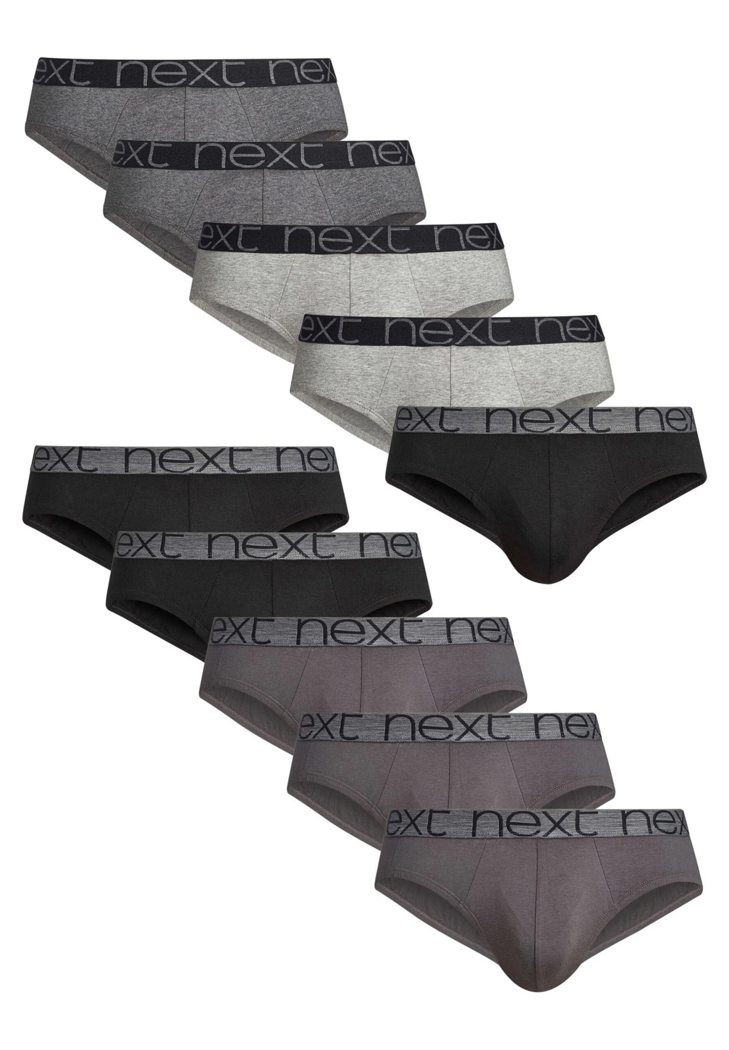 Next Ten Pack - Slip - Grey 3 Next Ten Pack - Slip - Grey