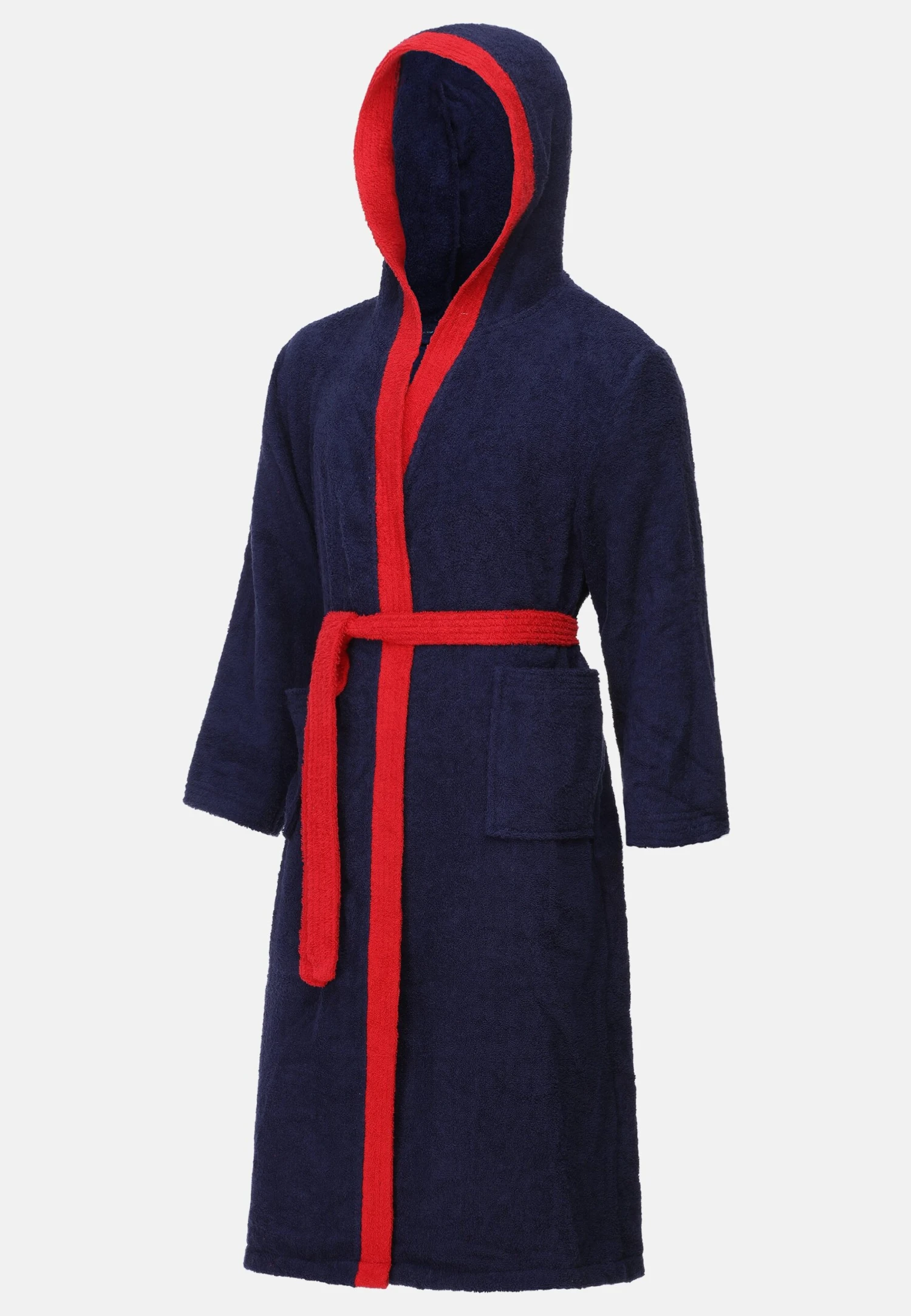 Badjas - Darkblue/Red 4 Badjas - Darkblue/Red - Afbeelding 2