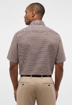 Eterna Strukturiertes Kurzarm Comfort Fit - Overhemd - Caramell -Jack and Jones Verkoopwinkel 46f1b5e4da6742c2988030901c91154b