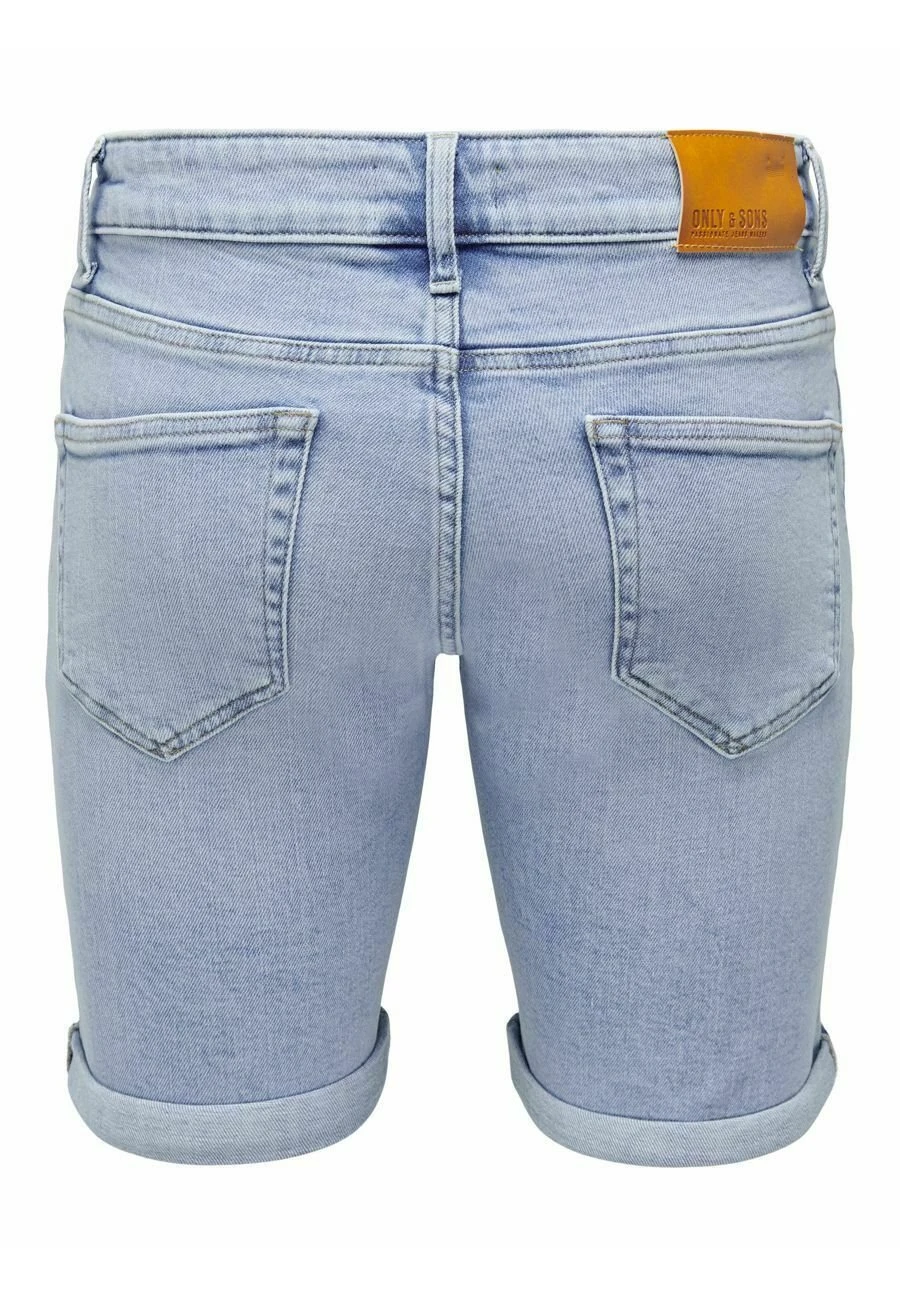 Only & Sons Jeansshort - Light Blue Denim 9 Only & Sons Jeansshort - Light Blue Denim - Afbeelding 7