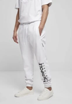 URBAN CLASSICS Southpole Basic - Trainingsbroek - White