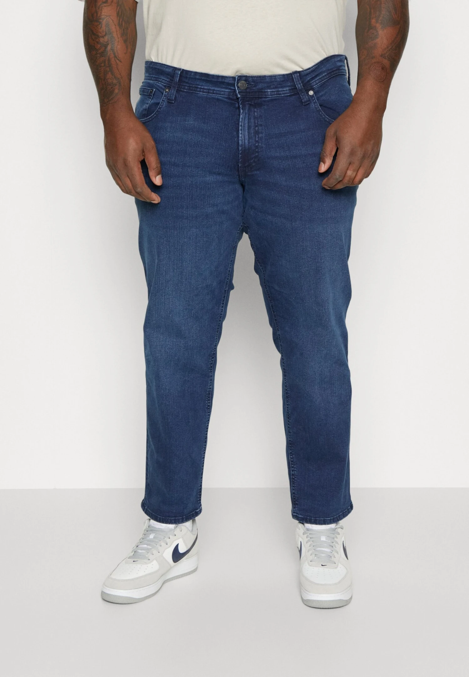 Jack & Jones Jjimike Jjoriginal Sq 350 Pls - Straight Leg Jeans - Blue Denim 3 Jack & Jones Jjimike Jjoriginal Sq 350 Pls - Straight Leg Jeans - Blue Denim