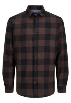 Jack & Jones Jegingham- Overhemd - Seal Brown Fit Slim Fit -Jack and Jones Verkoopwinkel 48614c76e0994093a76f96d83181d241