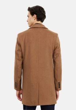 Standard Fit Plain - Halflange Jas - Camel -Jack and Jones Verkoopwinkel 4869e7ed1d504d96ab1d9a20e2aaa3d2