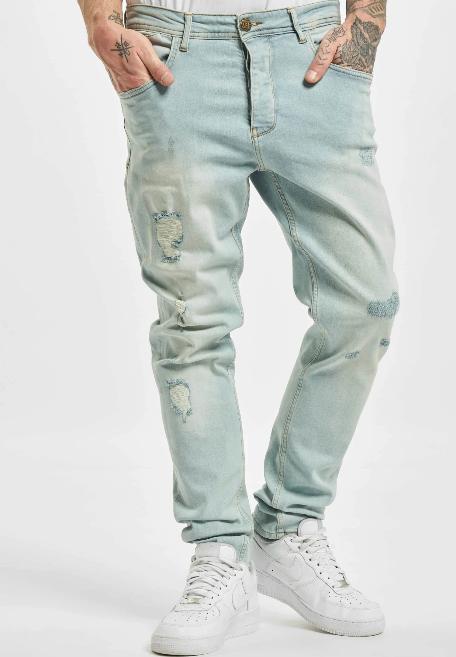 DEF Antoine Antifit - Straight Leg Jeans - Light Blue 3 DEF Antoine Antifit - Straight Leg Jeans - Light Blue