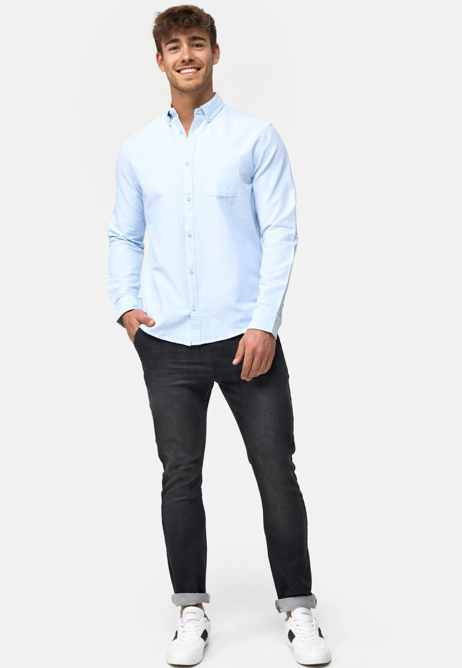 Indicode Jeans Langarm Kepner - Overhemd - Sky Way 4 Indicode Jeans Langarm Kepner - Overhemd - Sky Way - Afbeelding 2