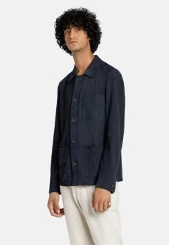 Hans - Leren Jas - Blau