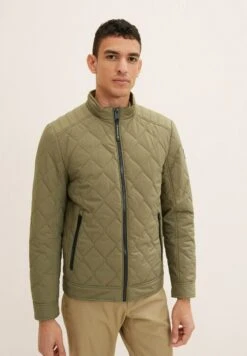Tom Tailor Stepp Casual Biker- Jas - Dusty Olive Green