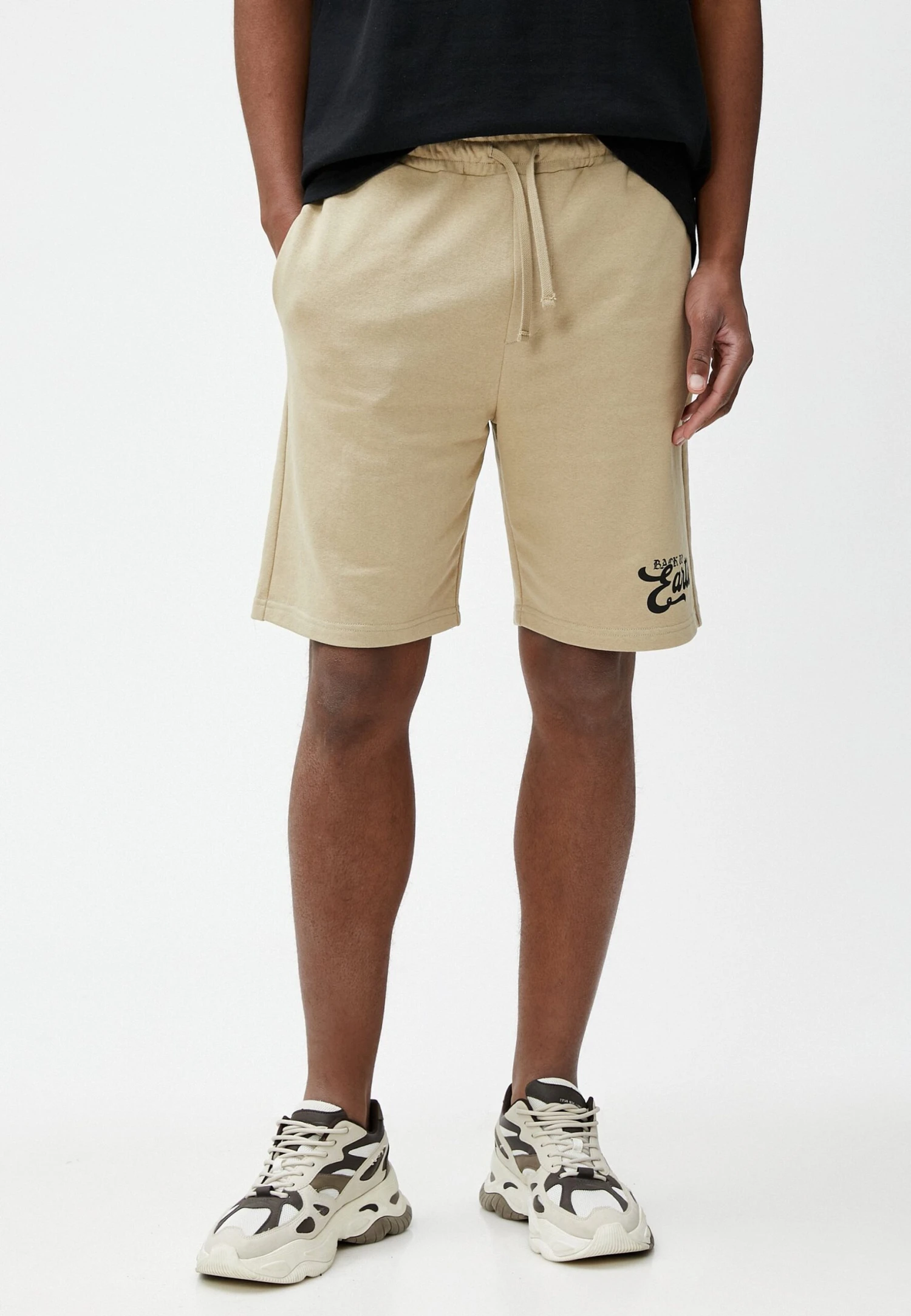 Koton Slogan Printed Drawstring Pocket Detailed - Trainingsbroek - Camel 3 Koton Slogan Printed Drawstring Pocket Detailed - Trainingsbroek - Camel