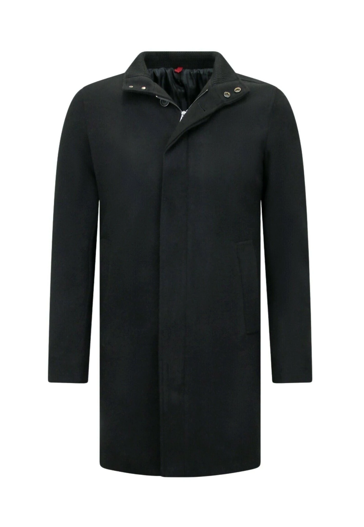 Klassieke Lange Qq 8758 - Winterjas - Zwart 3 Klassieke Lange Qq 8758 - Winterjas - Zwart