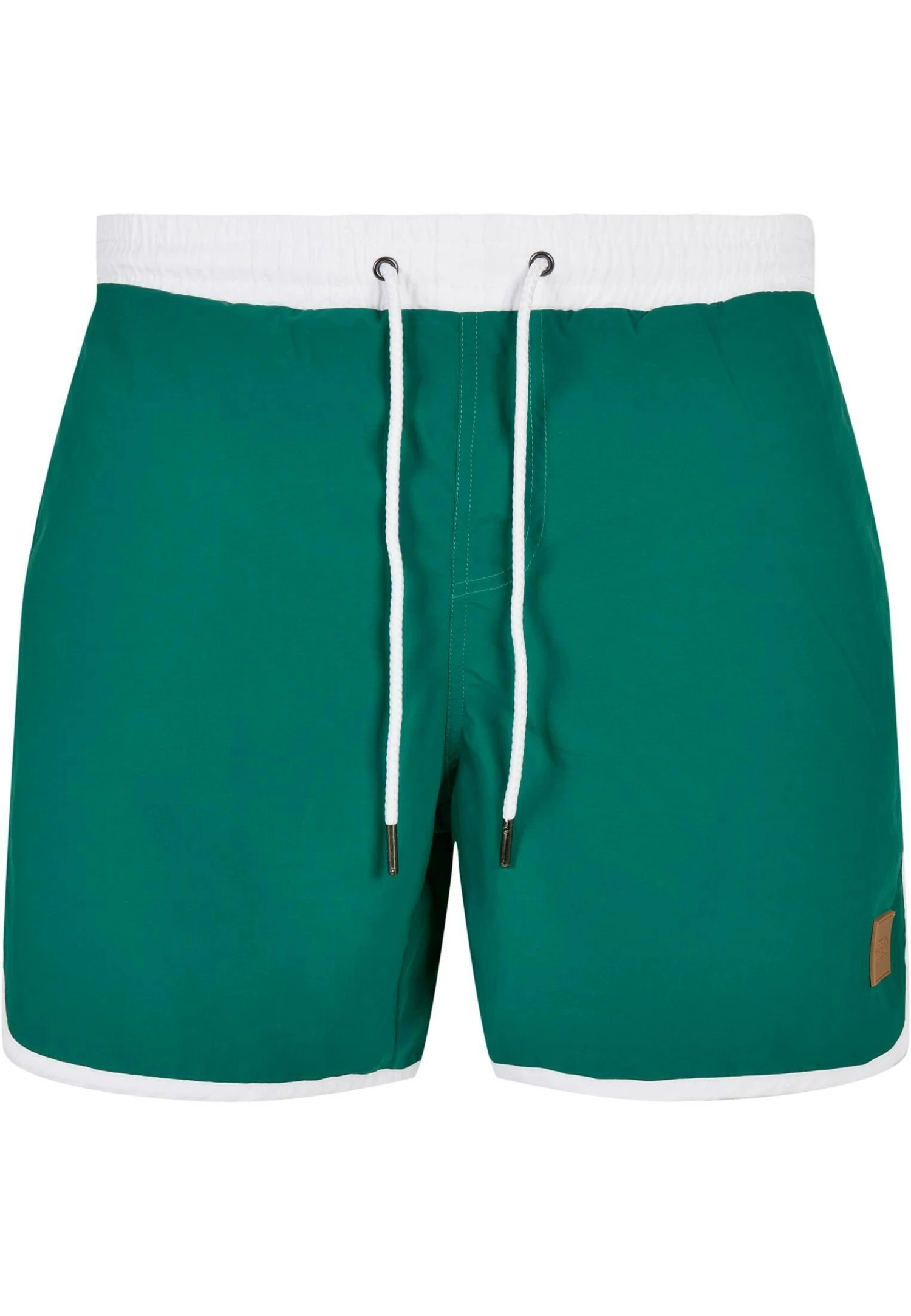 URBAN CLASSICS Retro - Zwemshorts - White Green 3 URBAN CLASSICS Retro - Zwemshorts - White Green