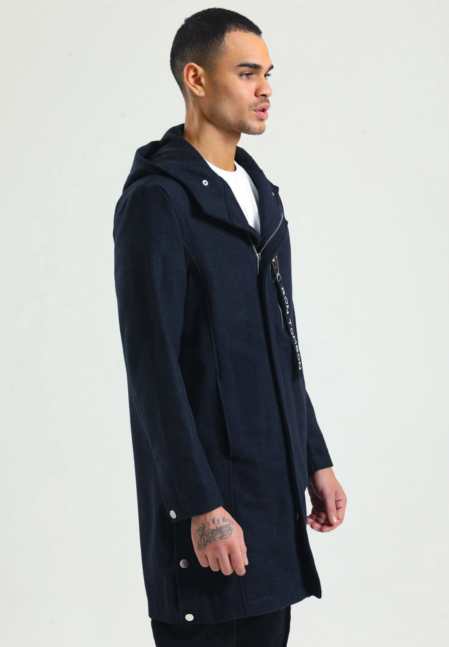 Halflange Jas - Dunkelblau 5 Halflange Jas - Dunkelblau - Afbeelding 3