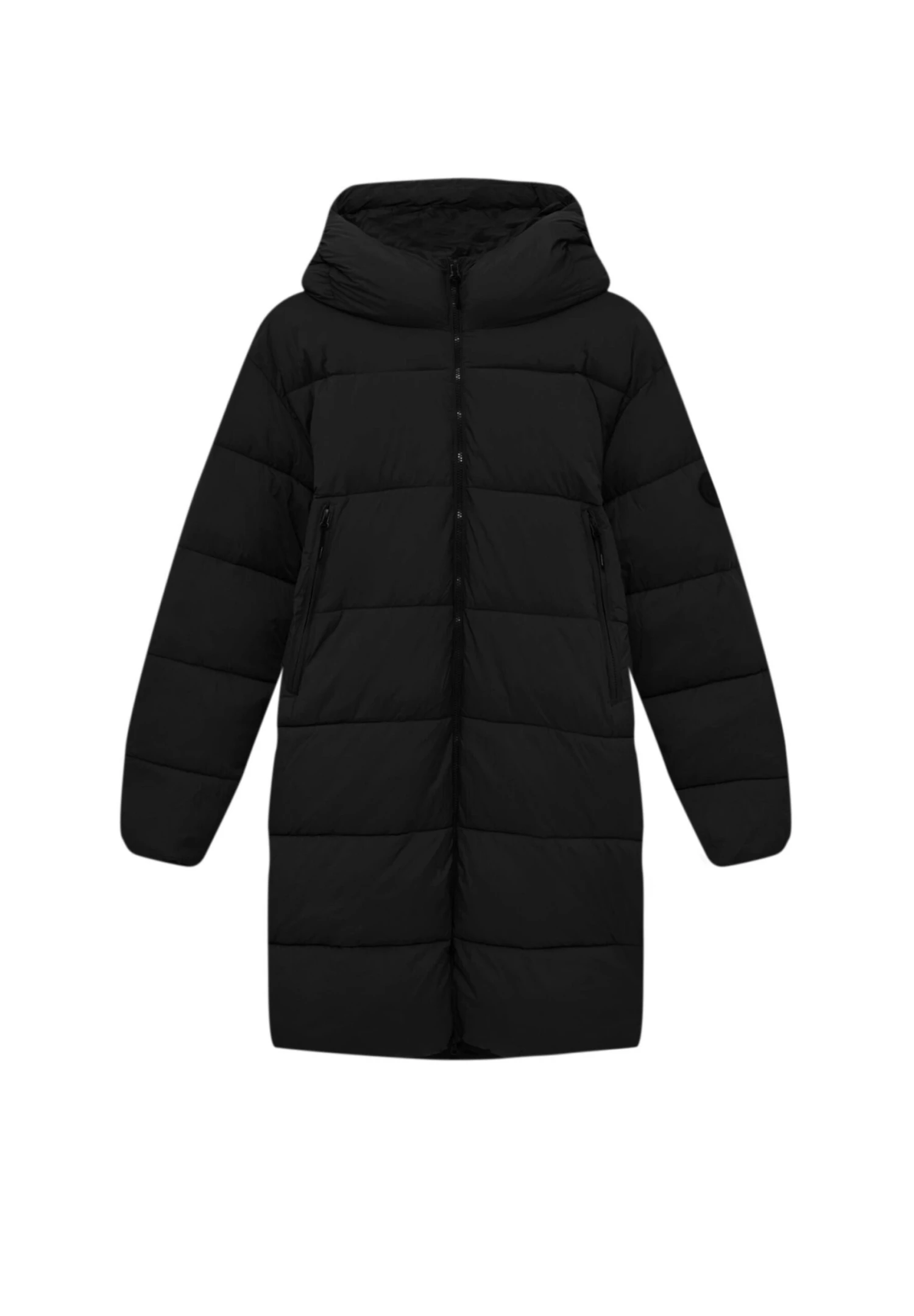 PULL & BEAR Basic- Winterjas - Mottled Black 9 PULL & BEAR Basic- Winterjas - Mottled Black - Afbeelding 7