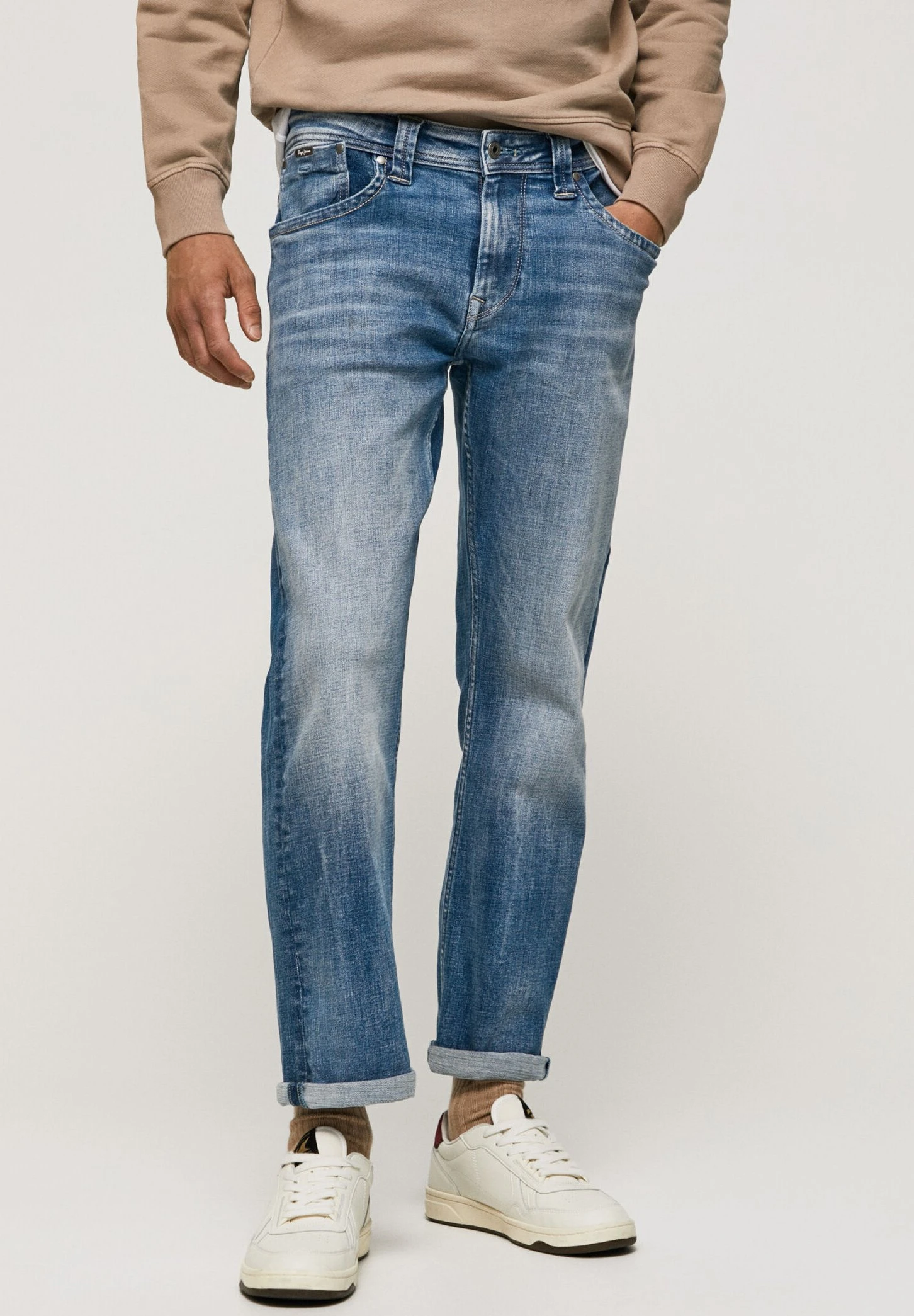 Pepe Jeans Kingston Zip Powerflex - Straight Leg Jeans - Denim 3 Pepe Jeans Kingston Zip Powerflex - Straight Leg Jeans - Denim