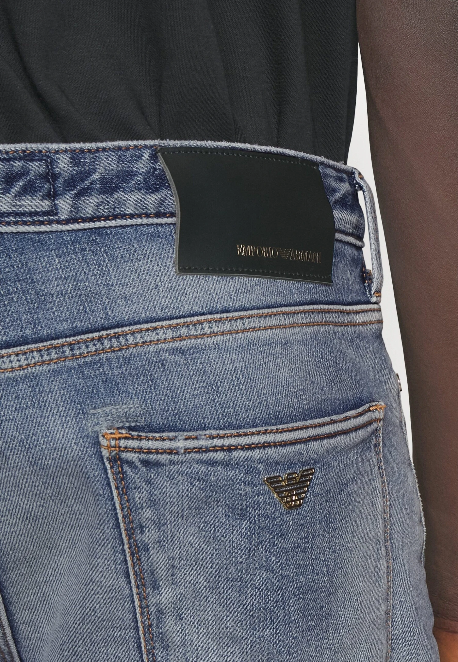 Emporio Armani Slim Fit Jeans - Denim Blue 7 Emporio Armani Slim Fit Jeans - Denim Blue - Afbeelding 5