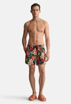 Gant Classic Fit Floral Print- Zwemshorts - Marine