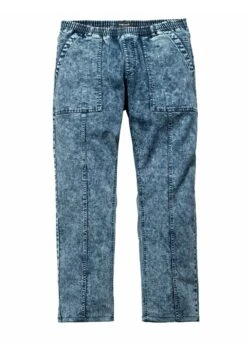 Plus- Straight Leg Jeans - Blau