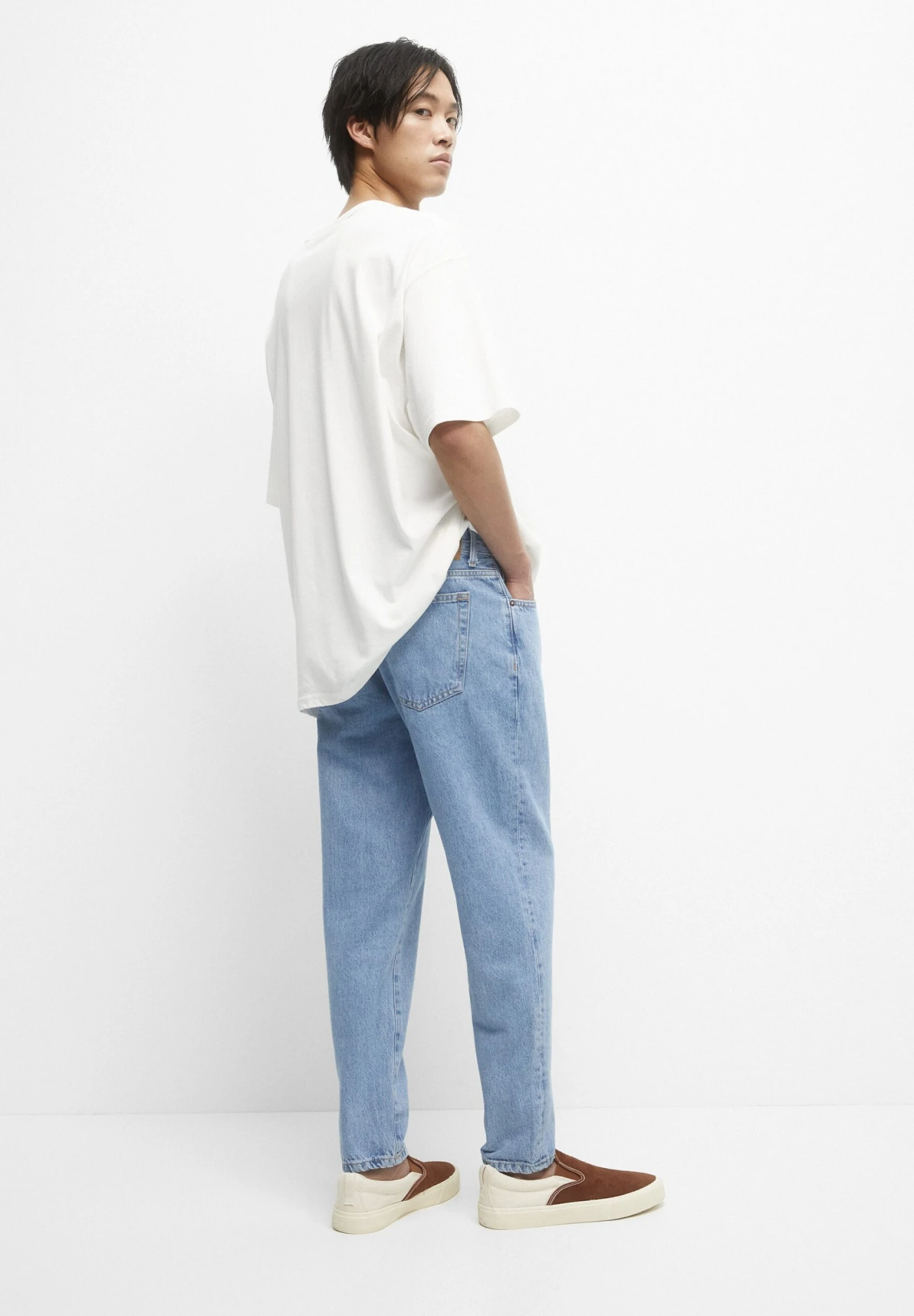 PULL & BEAR Coloured Standard - Slim Fit Jeans - Stone Blue Denim 5 PULL & BEAR Coloured Standard - Slim Fit Jeans - Stone Blue Denim - Afbeelding 3