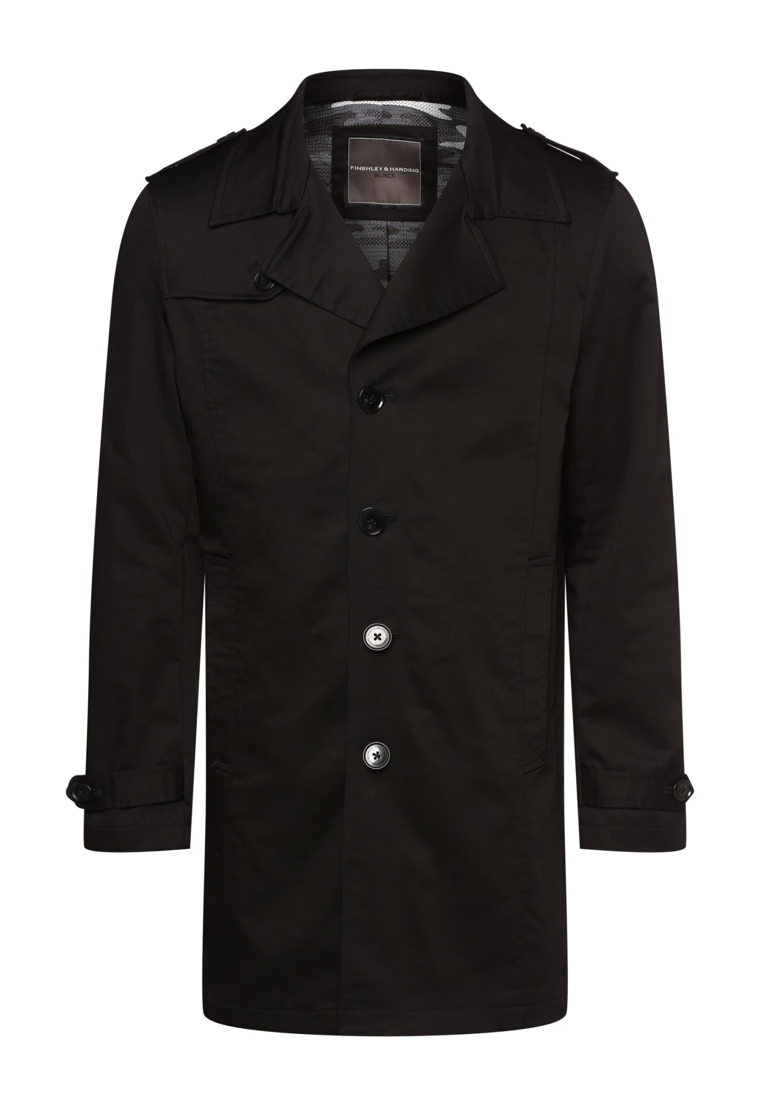 Aaron - Trenchcoat - Schwarz 6 Aaron - Trenchcoat - Schwarz - Afbeelding 4