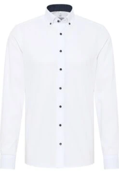 Eterna Unifarbenes Pinpoint - Overhemd - Weiß 11 Eterna Unifarbenes Pinpoint - Overhemd - Weiß -Jack and Jones Verkoopwinkel 4ea51817d16a48828dc376badc26cbc8
